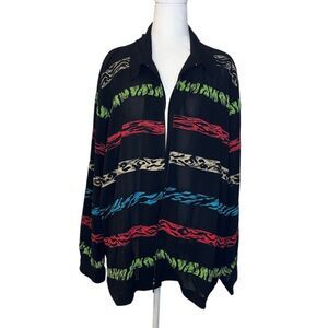 Vintage animal striped coat